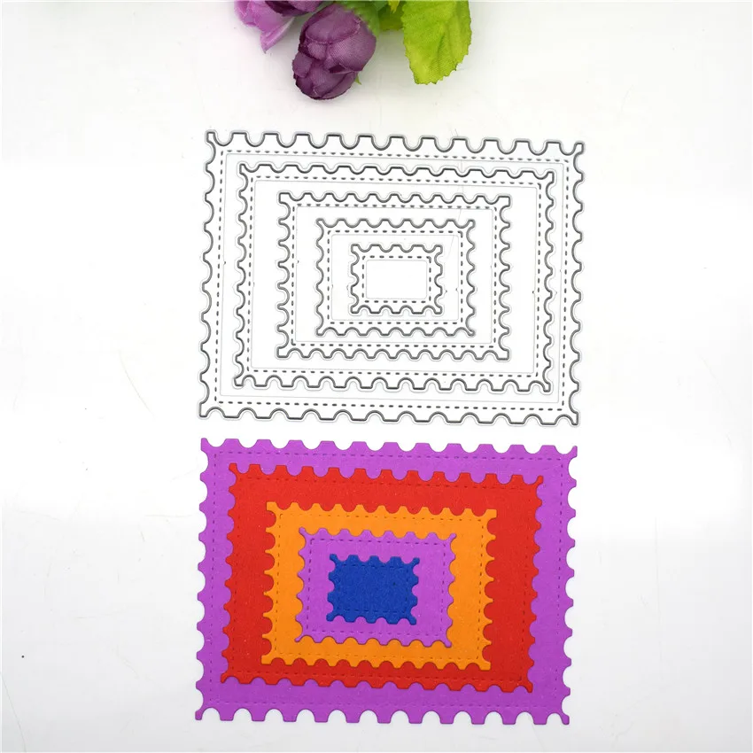 

New Heart Rectangle Circle Metal Cutting Dies Set for Scrapbooking Diy die cutter