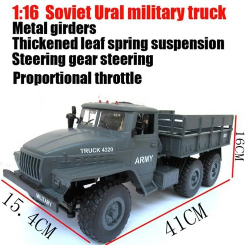 

1:16 Soviet Ural Military Remote Control Truck Children Toy Car Army Truck Electric Remote Car Kids Birthday Christmas Gift