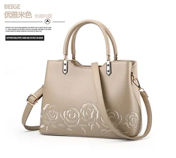 

by dhl or ems 10pcs New Women Bag Zipper Handbag Flower Bags Embroidery Tote Lady National Bag Female Messenger Bags