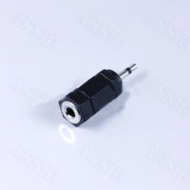 50pcs lot Headphone Connector Adapter 2 5 Mono Channel Turn To 3 5 Hole Small Convert To Big