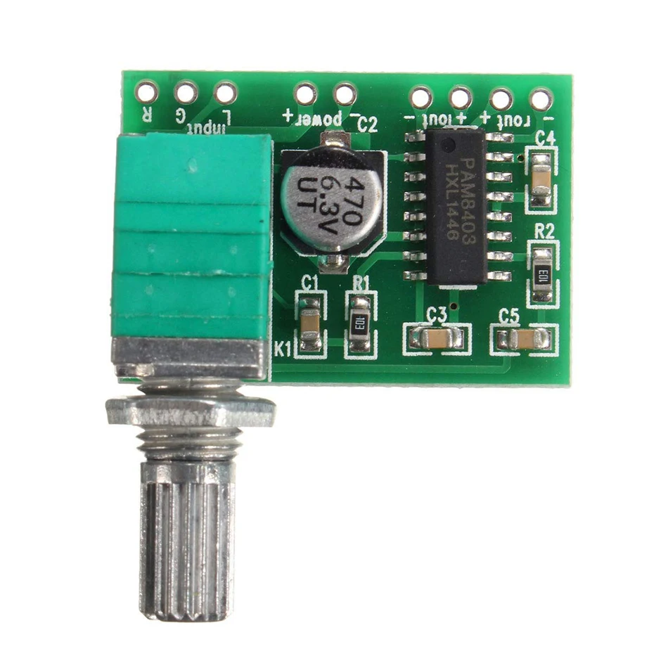 5 в постоянного тока PAM8403 Super Mini 2 канальный USB цифровой аудио усилитель плата