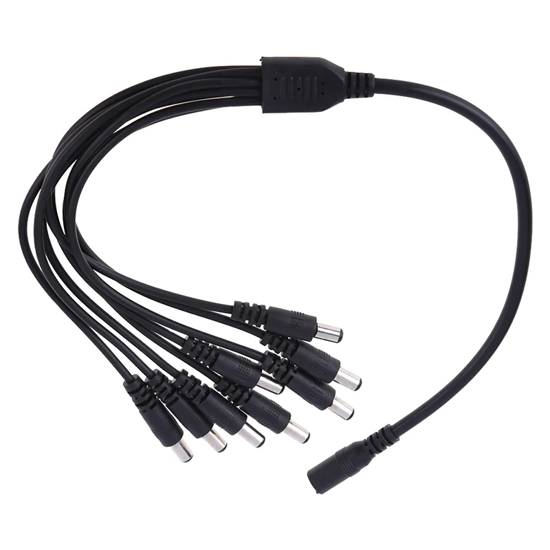  Hight Quality CCTV Security Camera 2.1mm 1 to 8 Port Power Splitter Cable Pigtails 12V DC lb HR - 32791018260