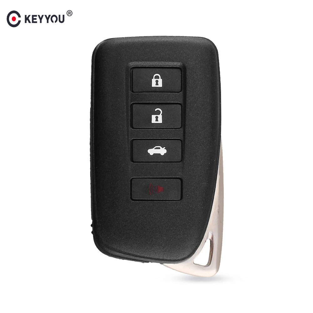 

KEYYOU for LEXUS RC GS ES RX NX IS 2013-2018 Replacement 4 Buttons Car Remote Key Fob Case Shell With Blank Smart Key