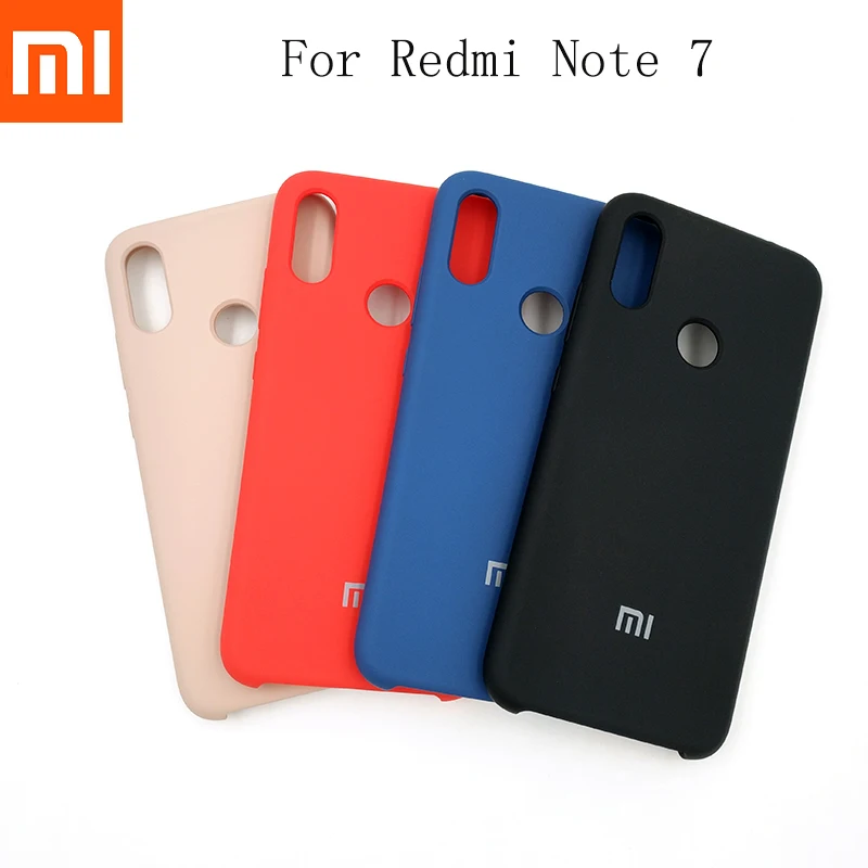 

Original Redmi Note 7 Soft-Touch Liquid Silicone Full Protective Phone Cover For Xiaomi Redmi Note 7/7 Pro Phone Bag 6.3 Inch