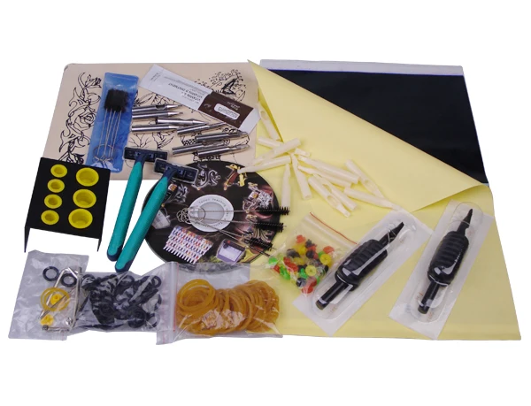 Máquina de Tatuagem Cores de Tinta Swholesale com Maleta de Transporte Máquina de 14 Rotary Conjunto Completo 50 Pcs Agulhas Kit Ponta Tatuagem Abastecimento 2 Top 8 Online shopping