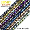 JHNBY Rice grains Austrian crystal beads 100pcs 4*6mm oval shape Top quality plated color Loose bead Jewelry bracelet making DIY ► Photo 2/4