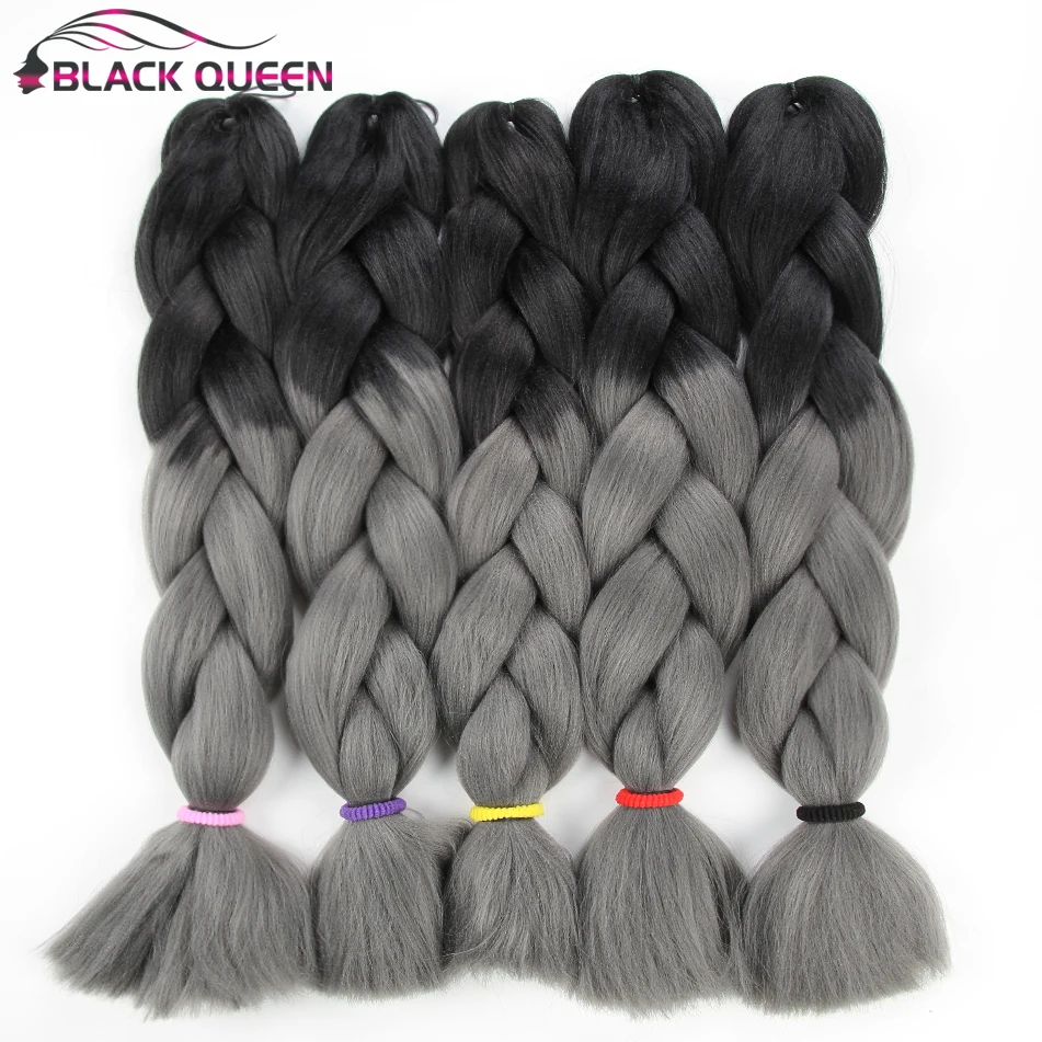 24inch 5pcs Ombre Gray Braiding Hair 100 High Temperature Fiber Ombre Grey Hair Weave Two Tone Kanekalon Jumbo Afro Twist Braid Twist Braid Afro Twist Braidkanekalon Jumbo Aliexpress
