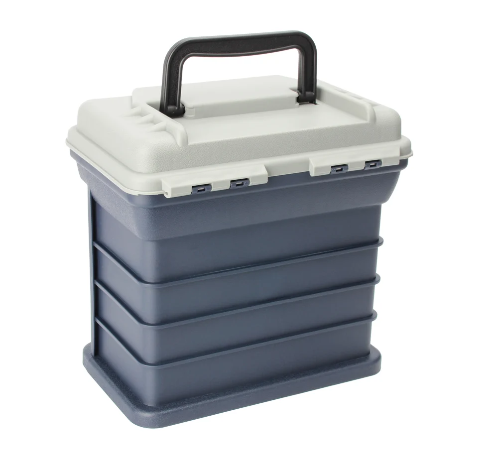 RoseWood Plastic Storage Organizer Box Multi-Layer Fishing Lures Baits Tackle Case Waterproof With Removable Dividers  (2)