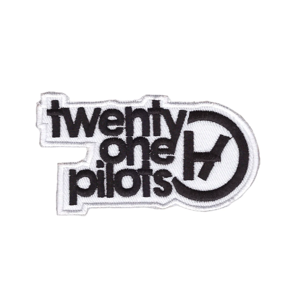 

Twenty One Pilots Iron On Patches Embroidery For Clothing Stick On Badge Paste applique Sew On Bag Pants