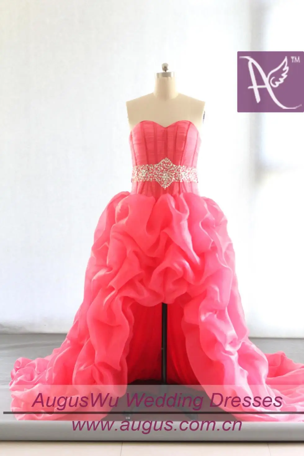 Дизайн Vestidos De Madrinha бисером Высокая Низкая Свадебные платья как на фото на заказ Пром платье подружки невесты