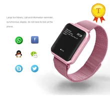 IP68 Водонепроницаемый multi-язык женский умные наручные часы Группа поддержки мульти-спортивный режим смарт-напоминание о частоте пульса кислорода под давлением