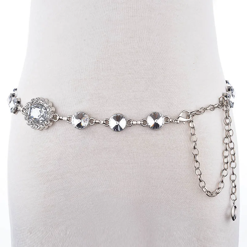 ladies silver belt