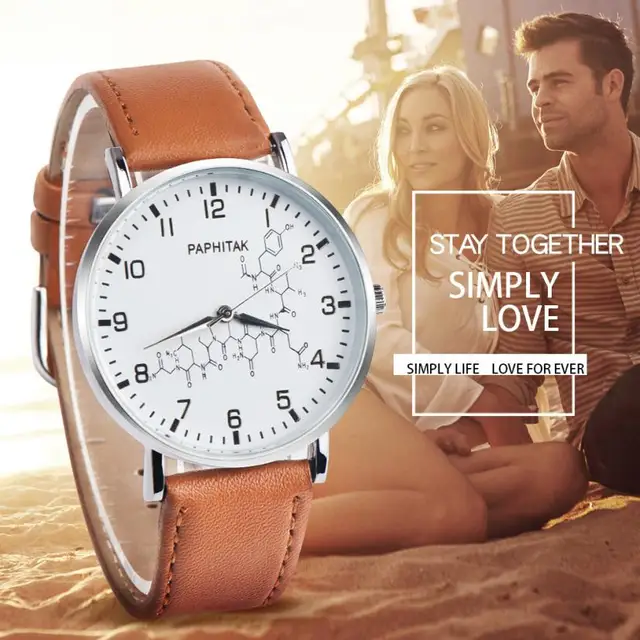 Classic Black and Brown Leather Quartz Watch Top Brand Women wristwatches Lovers Classic Black and Brown Leather Quartz Watch Top Brand Women wristwatches Lovers