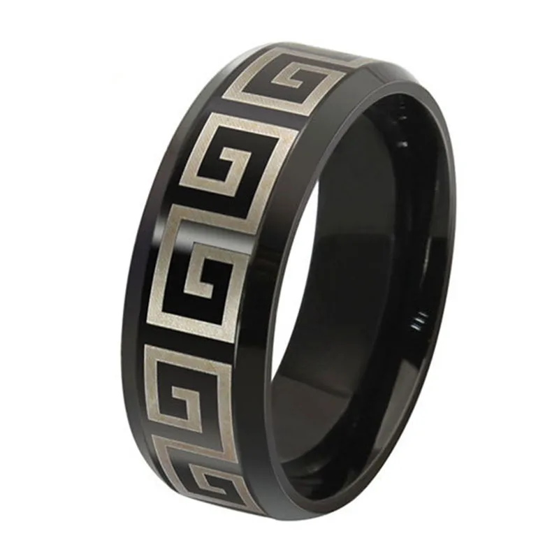 2016 new Cheap Wholesale 2014 Finger Big Black Titanium Ring Band, Mens Party Rings Men Jewelry ...