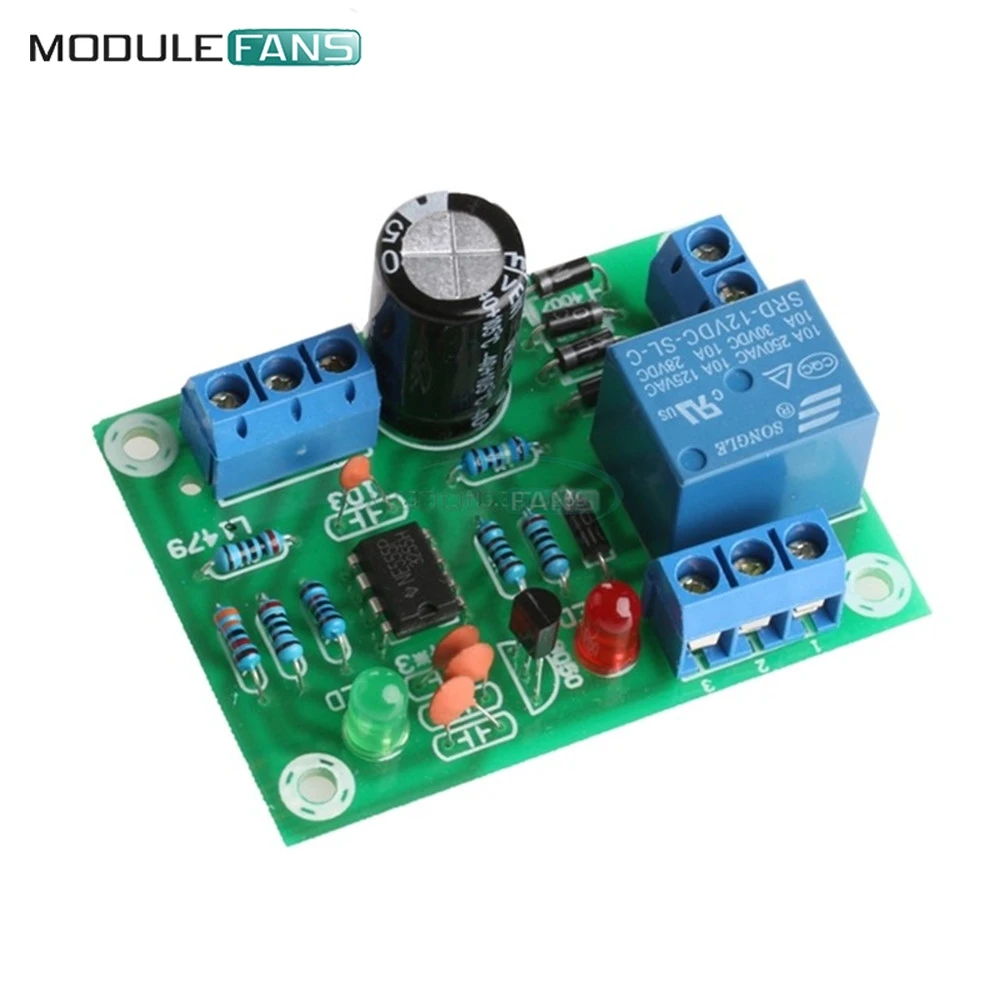 

Liquid Level Controller Module Water Level Detection Sensor Board 9V 12V AC DC High Current Relay Control Pump Low Power