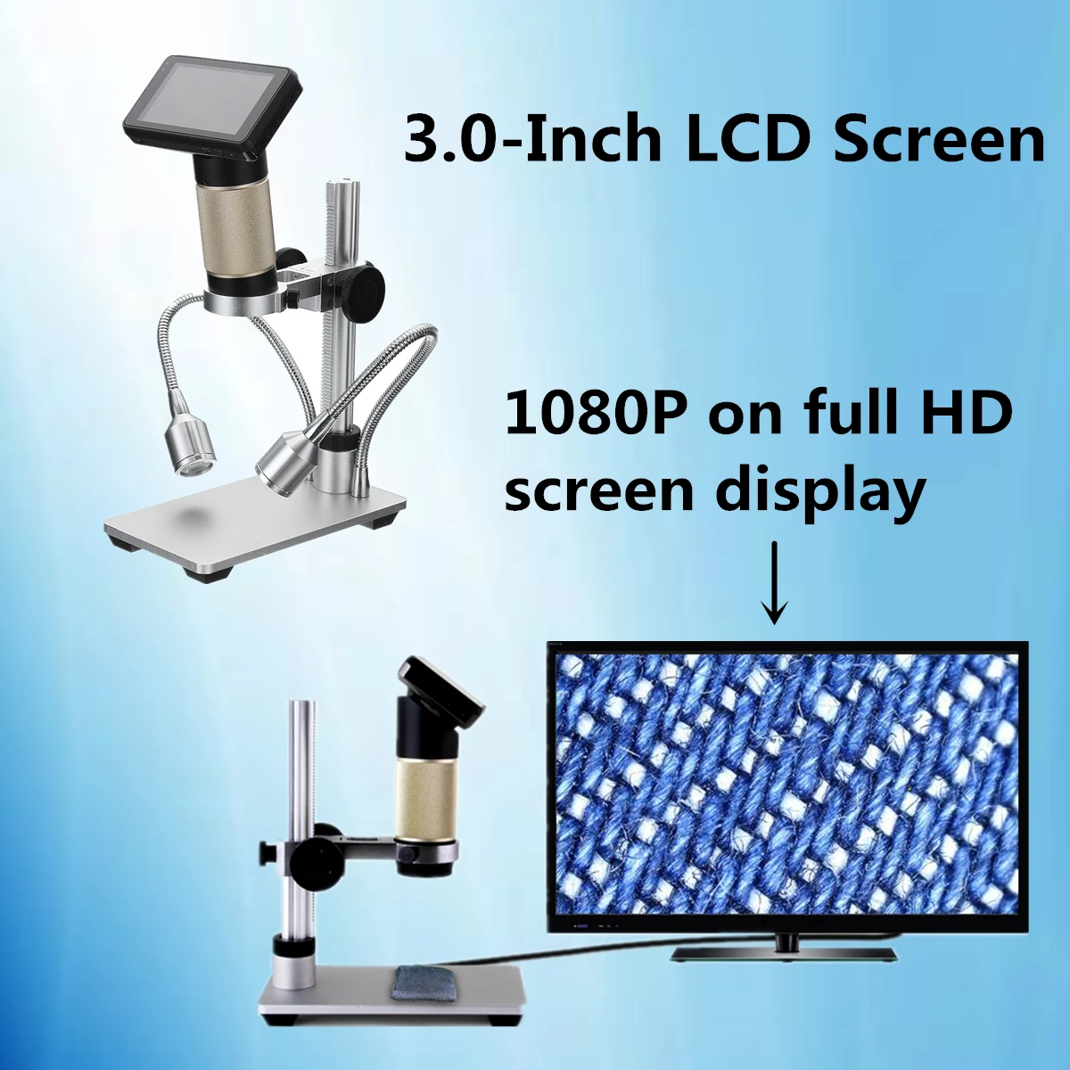 

ANDONSTAR CE/RoHS/FCC 1080P HDMI HD Microscope Magnifier 3.0 inch for PCB Repair LCD Monitor