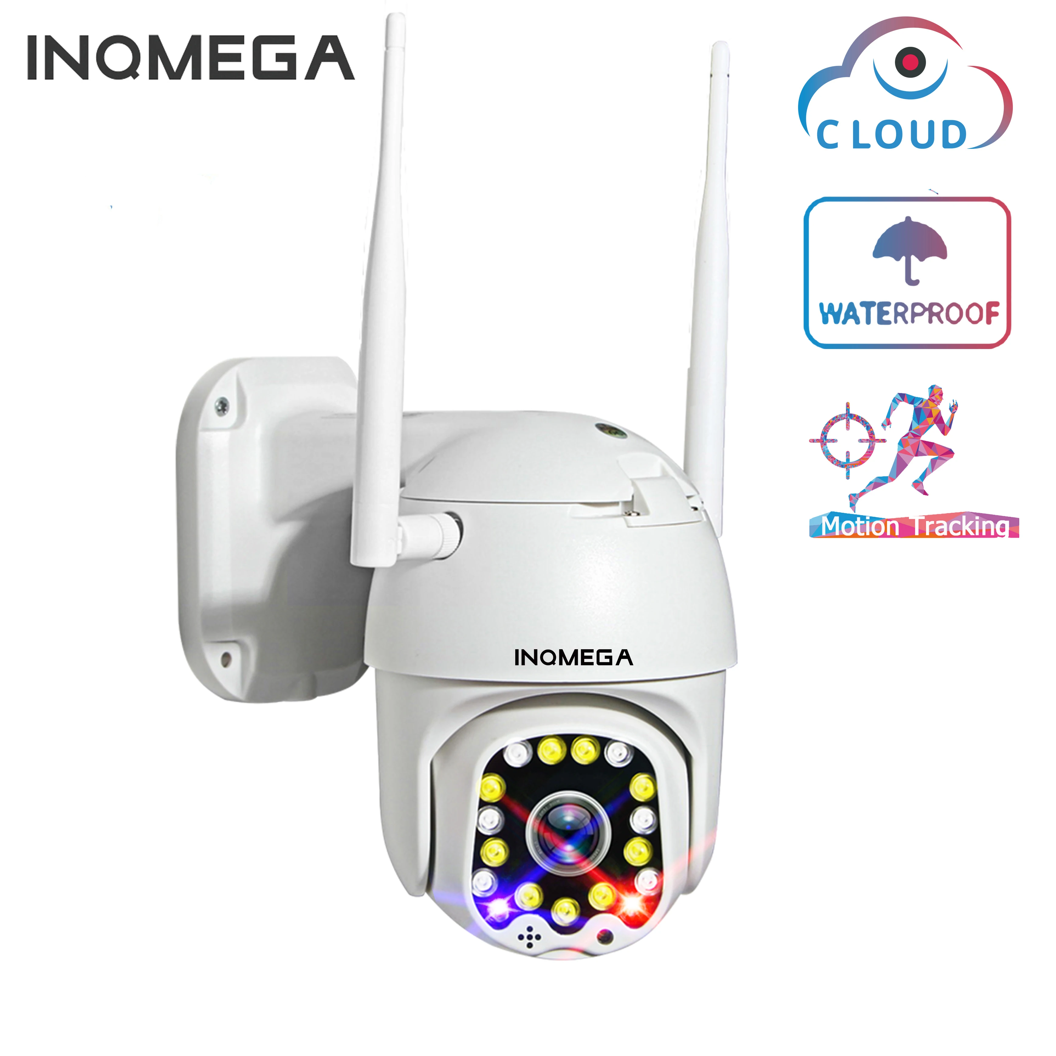 INQMEGA PTZ IP Camera 1080P Auto Tracking Speed Dome WiFi Wireless CCTV Camera Outdoor Security Sur