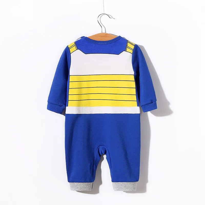 Yierying الطفل الملابس الوليد الطفل السروال القصير 100% القطن لعبة دراغون بول فيغيتا حللا طفل جميل طويل الأكمام الكرتون الملابس