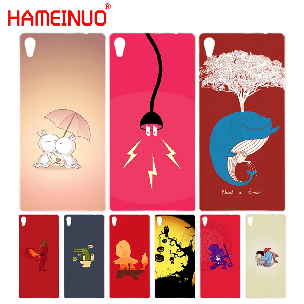

HAMEINUO Cartoon Rabbits Kissing Cover phone Case for sony xperia C6 XA1 XA ULTRA XP L1 X compact XR/XZ/XZS PREMIUM
