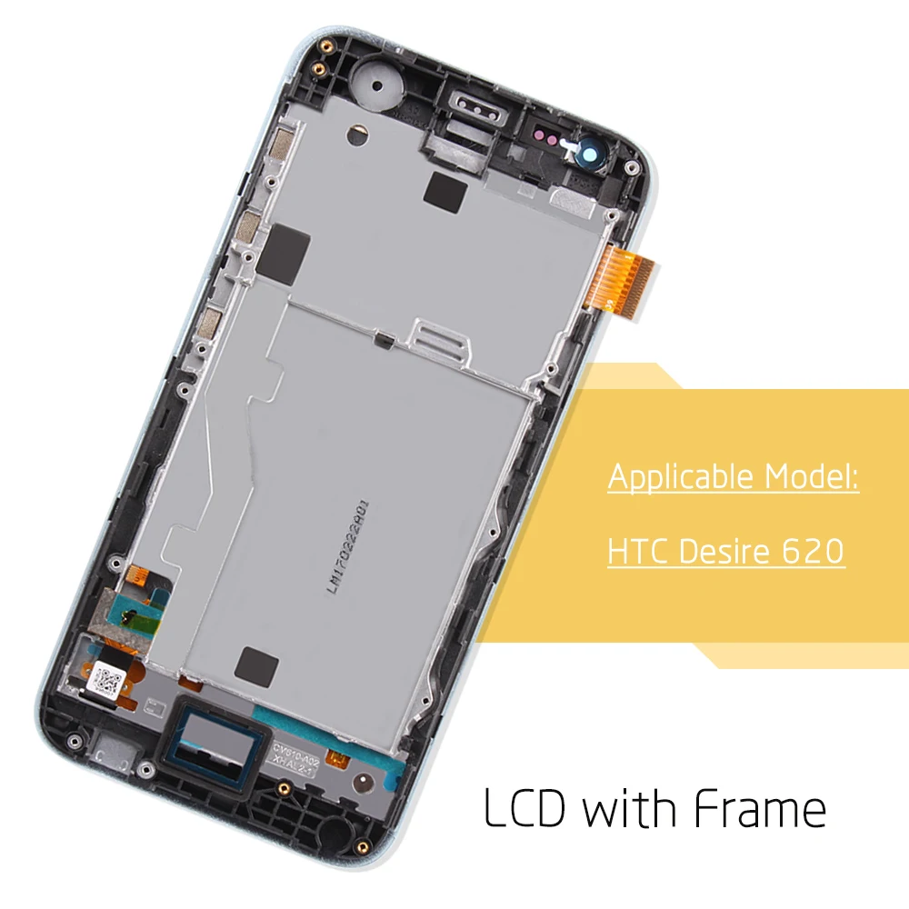 Original For HTC Desire 620G LCD Touch Screen with Frame For HTC Desire 620G Display Digitizer Replacement Parts 620 620U 620T