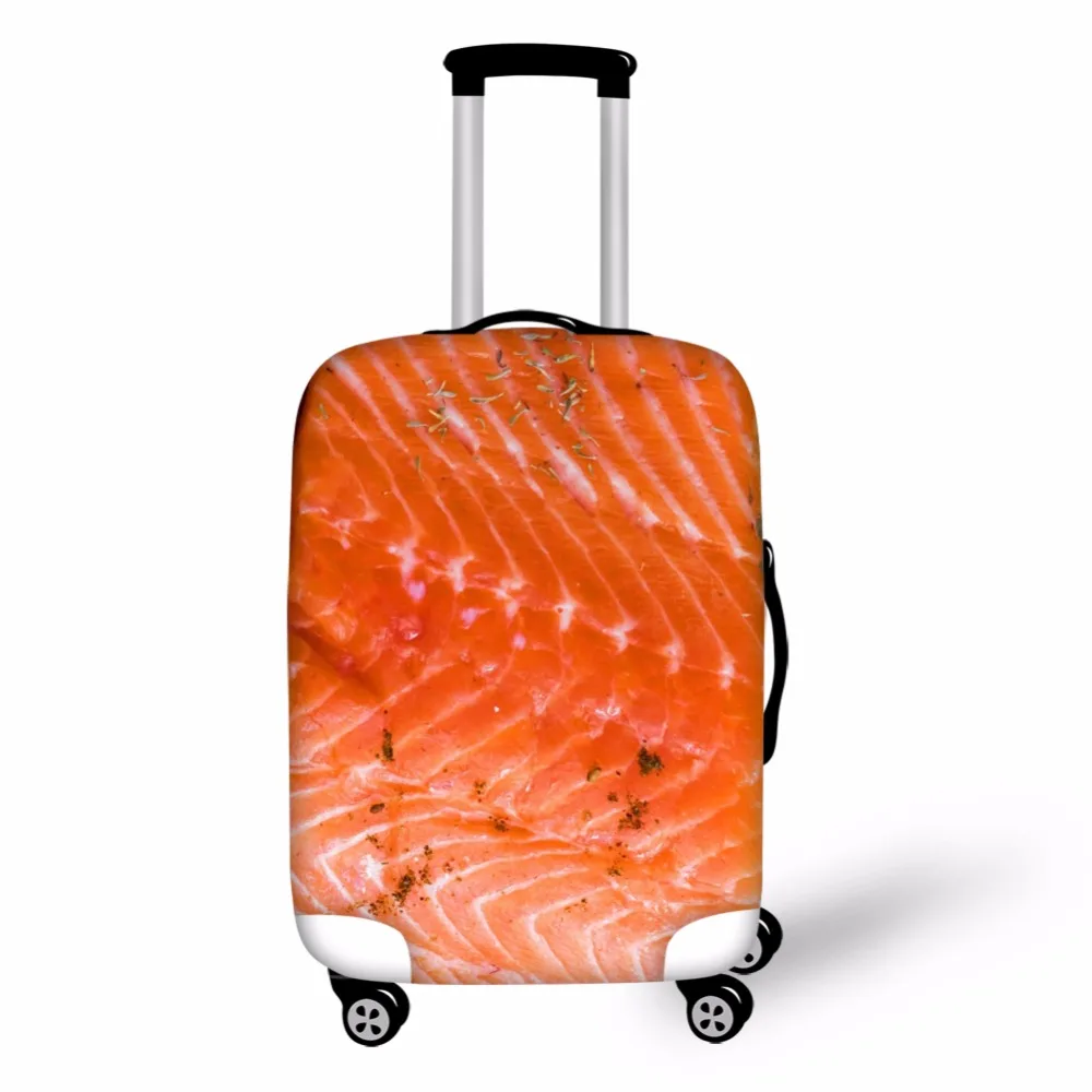 TWOHEARTSGIRL чехол для чемодана с рисунком бекона хлеба, плотный эластичный защитный чехол для чемодана на молнии для 18 20 22 24 26 28 дюймов