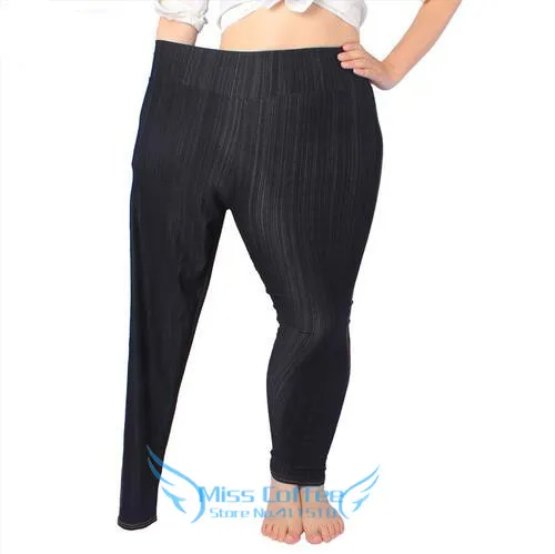 

2017 New Arrival Spring And Autumn Style High Quality Super elastic Denim Soft Cotton 5XL Plus Size 100kg Leggings Women Pants