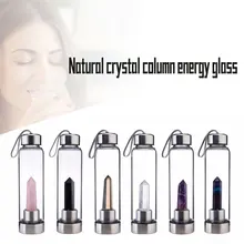 Портативный размеры забавные натуральный прозрачный кристалл исцеление обелиск палочка эликсир кристалл кварца бутылка для воды инструменты Best подарки