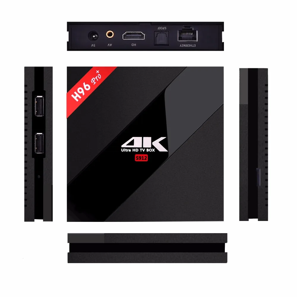 VHXSIN 5 шт./лот H96 Pro Plus Android 7 1 TV Box 3G/32G Amlogic S912 Восьмиядерный 64 бит | Электроника