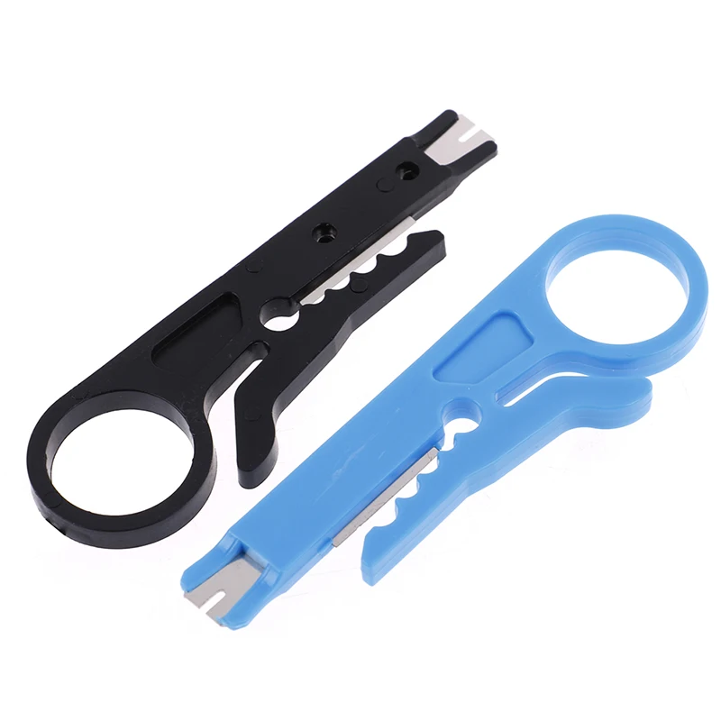2Pcs Mini Wire Stripper Knife Crimper Pliers Cable Wire Cutter Stripper Tool 3colors