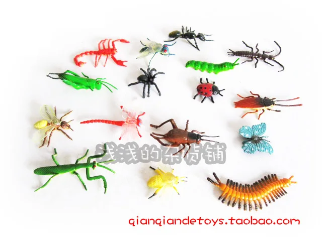 5-7CM Model 14PCS/ set ant cabbageworm scorpion fl...