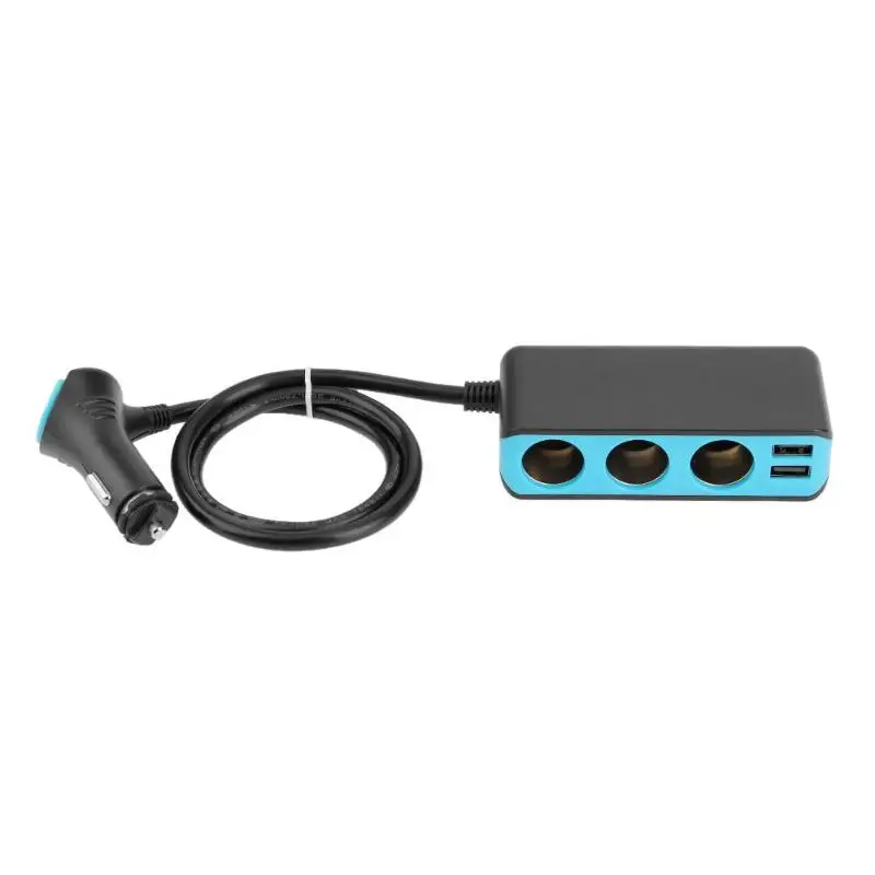 3 сторонний выход розетка для автомобильного прикуривателя Разветвитель + 2USB
