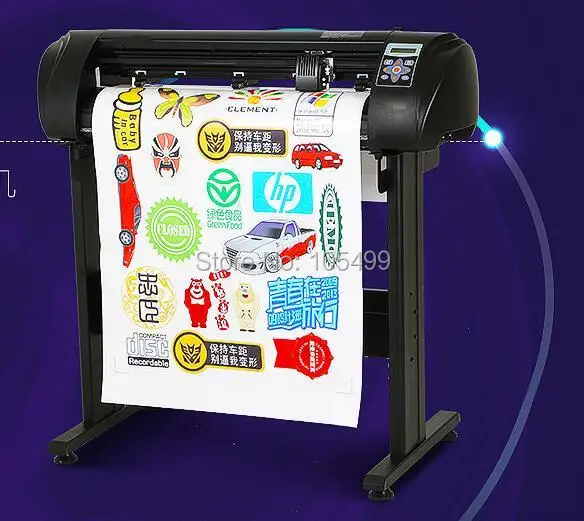 fast speed flock cutting plotter cheaper price with laser Contour Cut Function