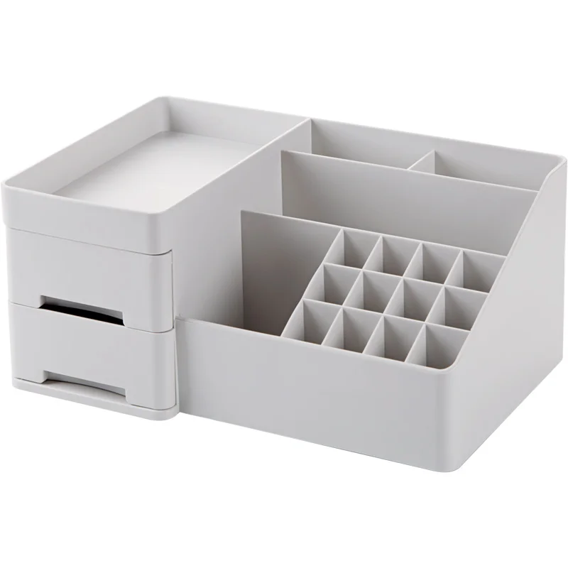 Cosmetic Storage Box Dressing Table Storage Rack Desktop Drawer Multi-grid Lipstick Rack Makeup Organizer Storage Container9