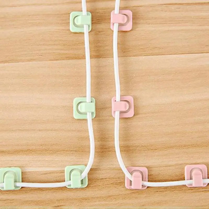 

18pcs Self-adhesive Wire Fixed Clips Network Cables USB Line Holder Clamp Cable Drop Wire Holder to fix Car Charger