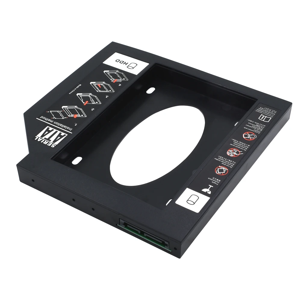 TISHRIC Универсальный Optibay SATA 3 0 2nd HDD Caddy 12 7 мм для 2 5 &quot2 ТБ SSD жесткий диск HD чехол
