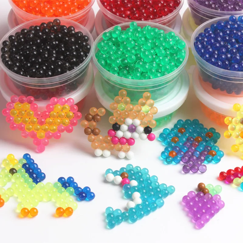 1200 шт./компл. хрустальные бусины 3D головоломки игрушки для детей Speelgoed 12 цветов Хама бусины развивающие игрушки Пазлы Juguetes