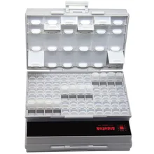 AideTek пластиковая коробка для хранения, органайзер, корпус SMD SMT, части, органайзер, поверхностное крепление, коробка, органайзер, прозрачная коробка, 2BOXALL96