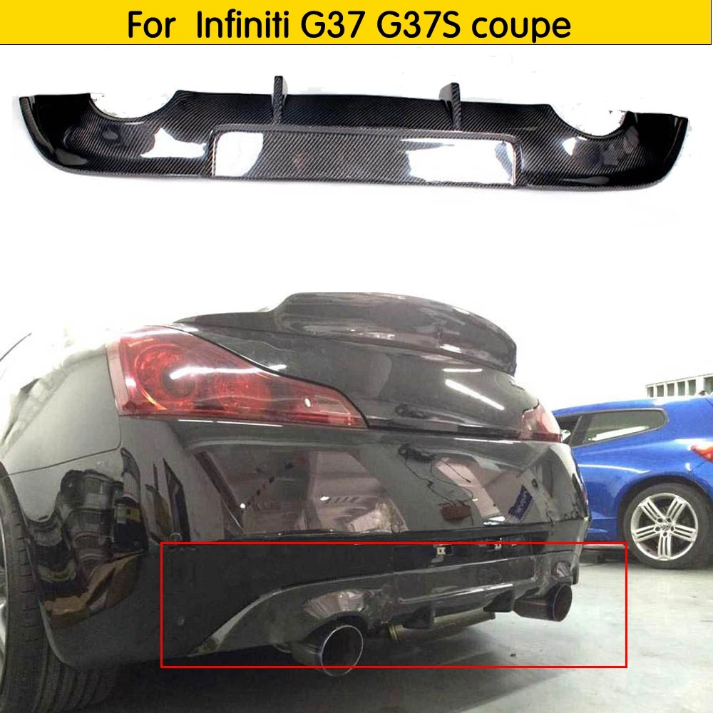 Задний диффузор для губ спойлер автомобильный Стайлинг Infiniti G37 2009 2013 Base Coupe Journey