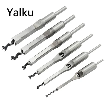 

Yalku DIY Woodworking Square Hole Drill Bits HSS Open Hole Drill Bits Hole Opener Punch Drill Bit Tool 6.4-16mm Woodworking Tool
