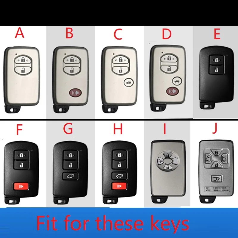 Leather Car Remote Key Case Fob Cover For Toyota Land Cruiser Prado 150 Camry Prius Crown For Subaru Foreste Outback XV legacy