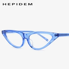 Ацетатная оправа для очков кошачий глаз, женские брендовые дизайнерские оптические очки для близорукости, прозрачные очки 9115