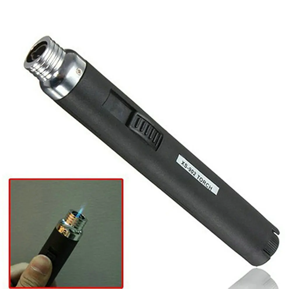 1Pcs Refillable Outdoor Protable Pencil Torch Butane Gas Lighter For