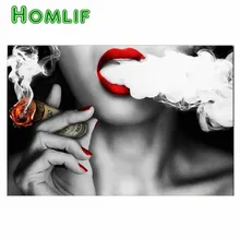 5D diy обычай алмаз живопись эйген фото женщина с деньгами дым Мандала греческие алмазов картина вышитая крестом Дерево