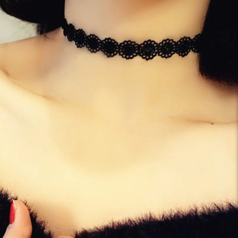 Панк готический черный бисер геометрический треугольник черный бархатный, покрывающий область ключицы чокер ожерелье набор для женщин модные ювелирные изделия ожерелье стимпанк