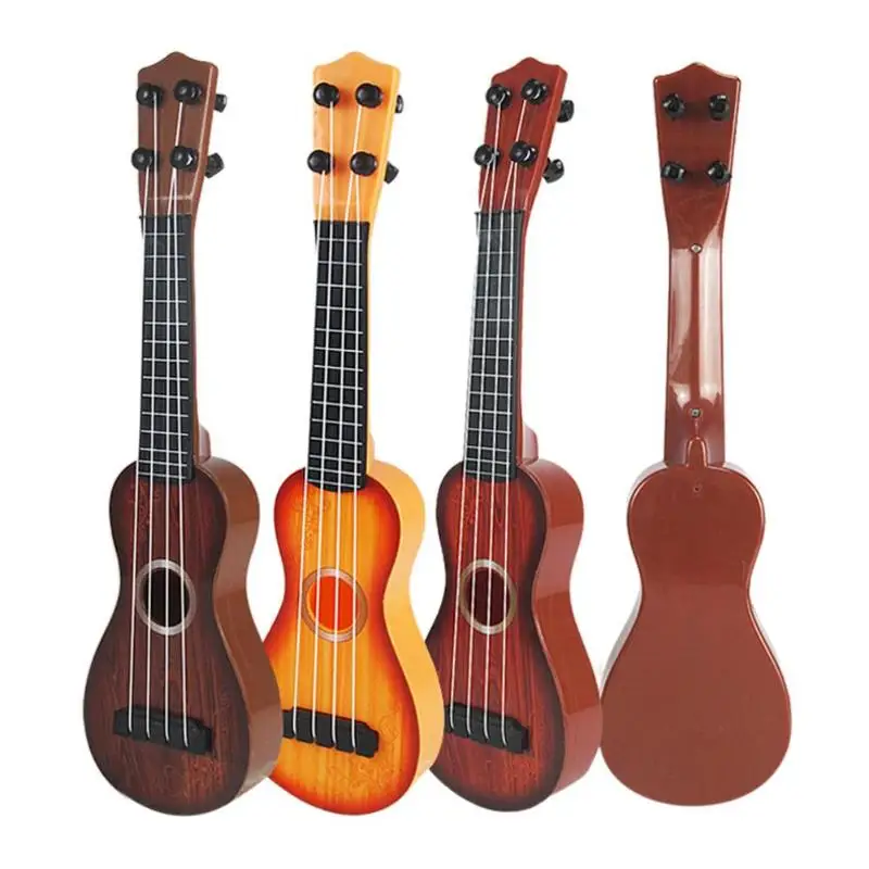 Детские Мини 4 струны игрушечные гитары Детские сосновые струнные Музыкальные инструменты игрушки для мальчиков и девочек классическая