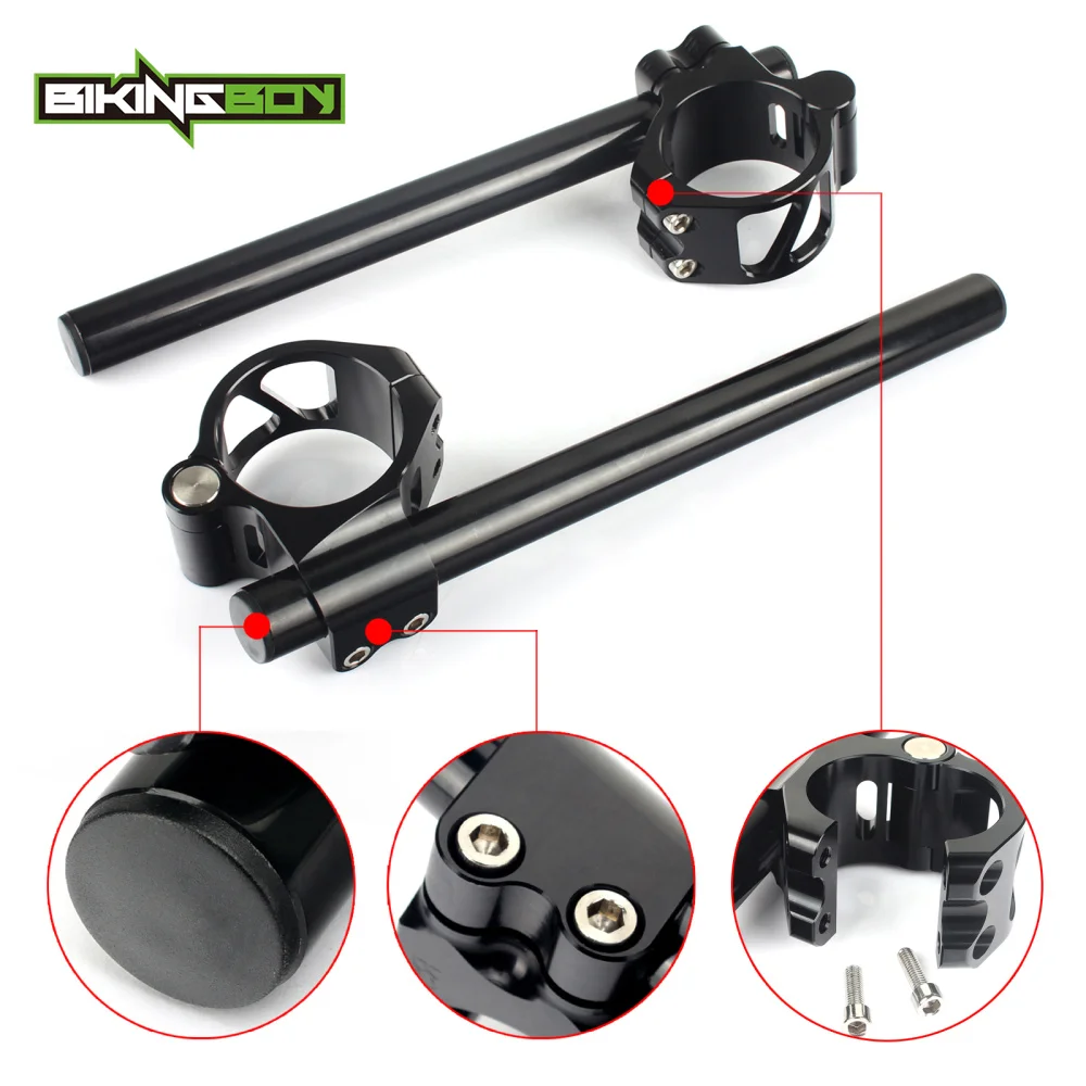 BIKINGBOY 41 мм сплит 7/8 &quotКлип Ons руль для HONDA GL 1200 Goldwind 1984 Interstate 84-87 Ltd 1985 1500 Goldwing 1988-90 |