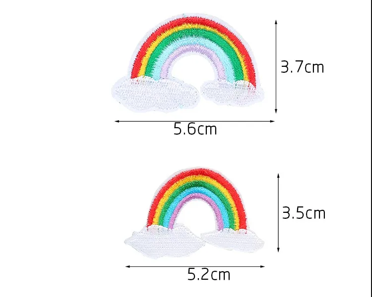 TIANXINYUE патч два размера Радуга заплатка DIY Вышитые железные заплатка для одежды шитье Радуга одежда