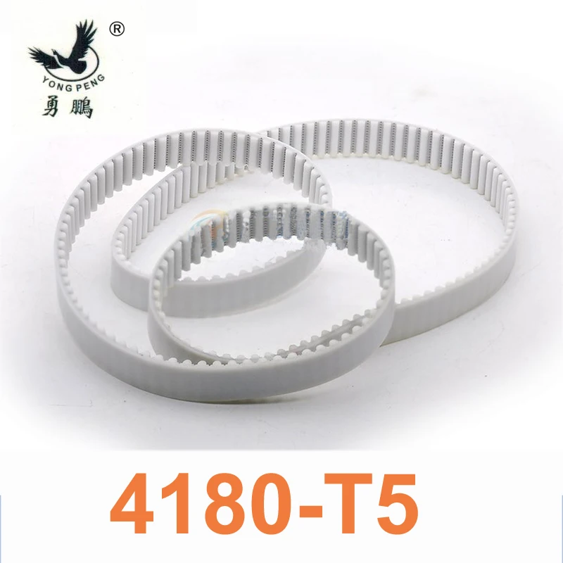 

2pc T5 Belt 4180 T5 timing belt teeth 836 width 25mm length 4180mm white Polyurethane with steel core closed-loop belt 4180-T5