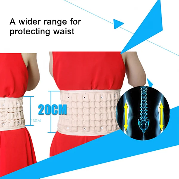 JMRON CR-801 Air Traction Back Brace Waist Belt Lumbar Support Pain Release Massager