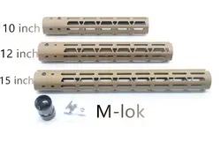 AR15 10 ''12'' 15 ''дюймовый Tan свободном Системы M-Lok Handguard Пикатинни Гора Системы Fit. 223